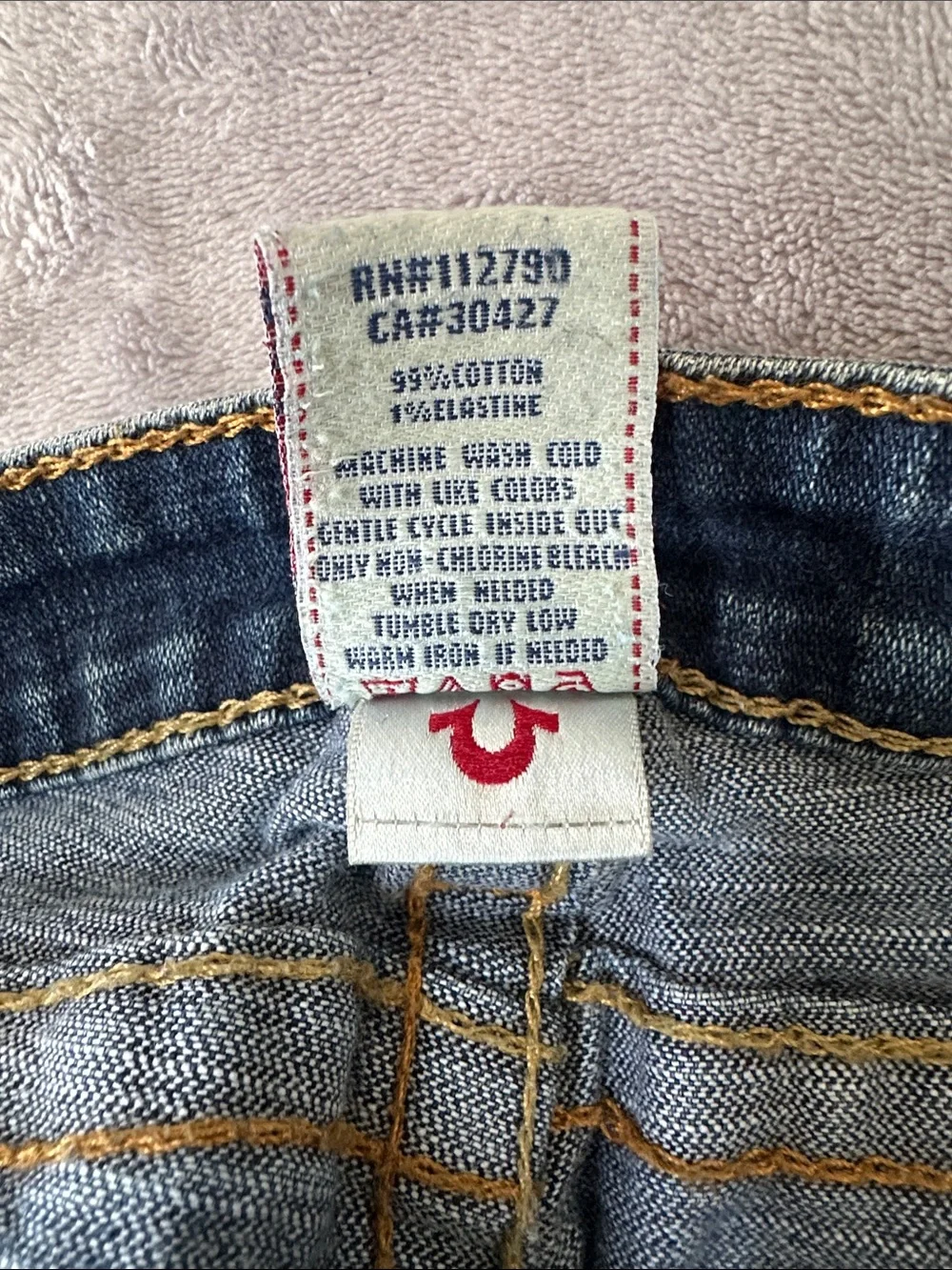 True Religion Women's Straight Leg Dark Blue Denim Jeans - Picture 10 of 10